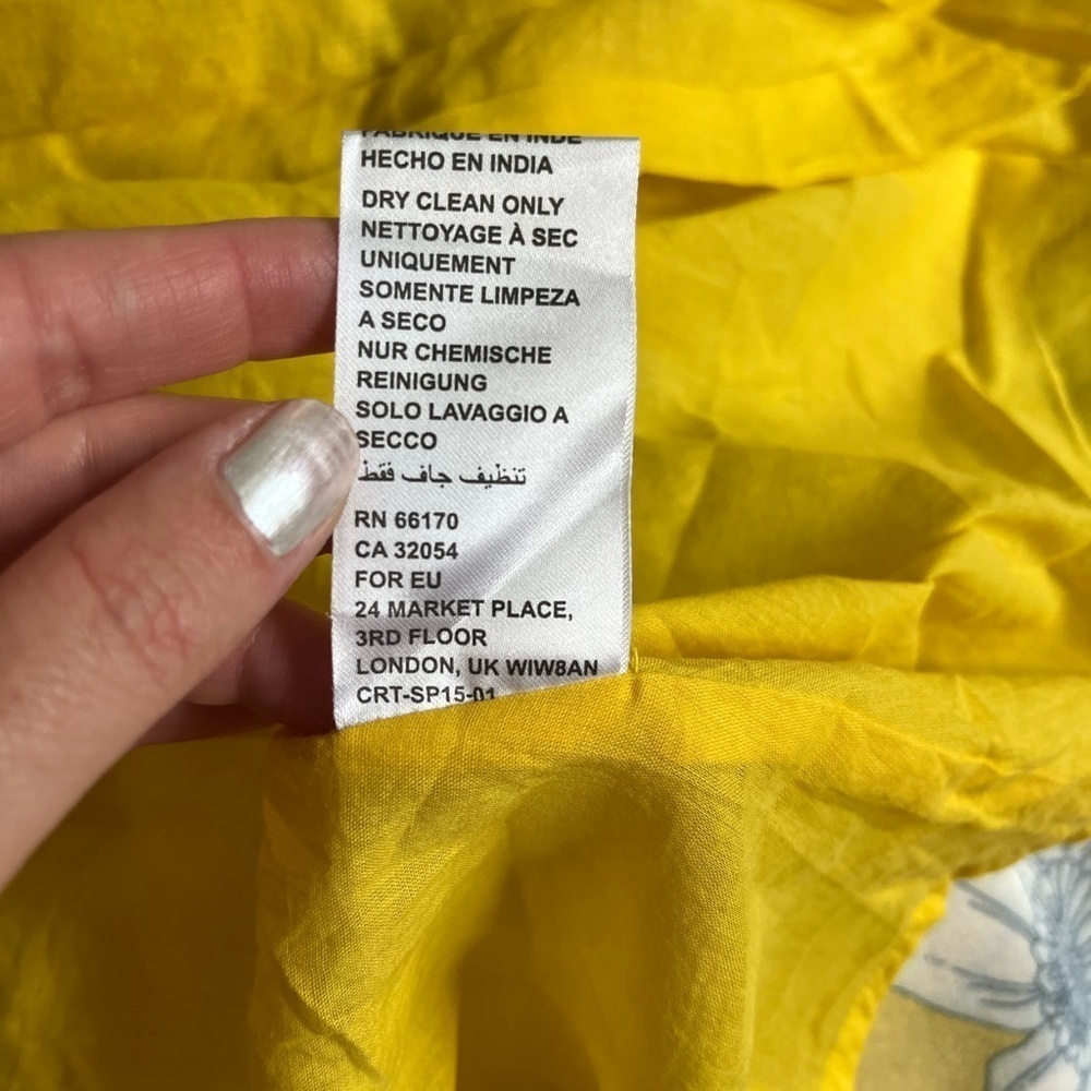 Cleobella Myra Wrap Dress in Yellow - Picture 7 of 8